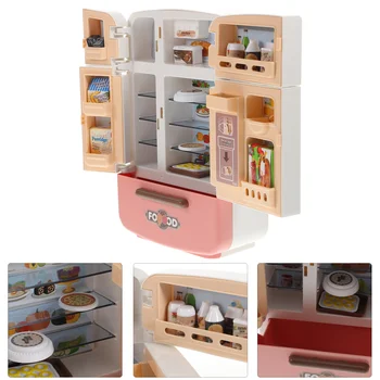 1 Комплект Игрушечного Холодильника Мини-Пищевой Набор Забавные Миниатюрные Аксессуары Для Украшения Дома