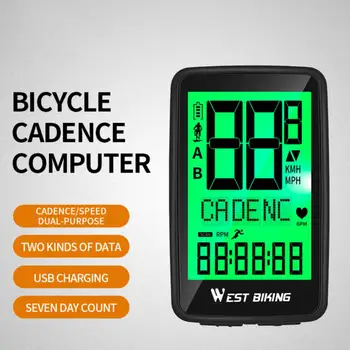 1 шт. измеритель кода велосипеда Двуязычный китайский и английский Беспроводная полноэкранная подсветка Таблица кодов частоты протектора велосипеда Peedomet