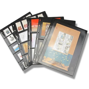 10 шт./лот линии марок сетка из прозрачного ПВХ страница альбома для марок вкладыши для держателей марок, не включая обложку PCCB