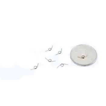 10шт диаметр проволоки 0,4 мм наружный диаметр 3 мм количество витков 1 кольцо торсионные пружины пружина из нержавеющей стали длина угла 5 мм