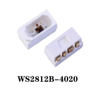 20 шт./лот WS2812B-4020 LED SMD-4020-4 Контакта 12mA * 3 5V RGB Полноцветный чип LED Высокоточные светодиодные бусины с боковым излучением