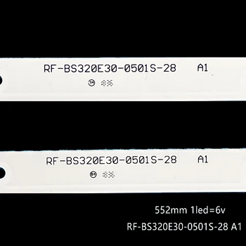 552 мм светодиодная лента подсветки 5 ламп (6 В) Hyindai LED32-ES5004 h-led32r505bs2s RF-BS320E30-0501S-28 для 32f1000 v320dj8-q01