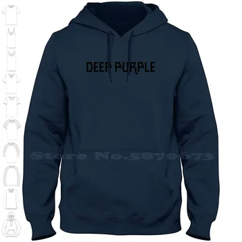 Deep Purple Логотип бренда 2023 Толстовка с капюшоном с рисунком высшего качества Толстовки с капюшоном