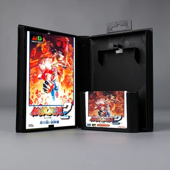 Fatal Fury 2 JAP cover 16-битная игровая карта MD с коробкой с руководством пользователя для консоли Sega Genesis Megadrive