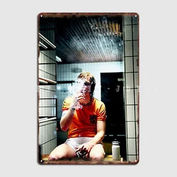 Johan Cruyff Постер для сигарет в Гримерке Металлическая Табличка Настенная Роспись Клубный Бар Индивидуальный Декор стен Жестяная Вывеска Плакат