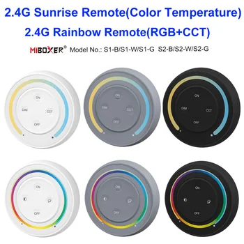 Miboxer S1 S2 3V2.4G Sunrise Пульт дистанционного управления Rainbow Remote Для 5050 2835 5630 Цветовая температура RGB RGBW RGB + CCT Светодиодная лента