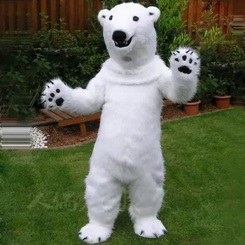 [TML] Косплей, костюм талисмана белого медведя, костюм мультяшного персонажа морского медведя, рекламный костюм, праздничный костюм, карнавал животных