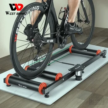 WEST BIKING Велотренажер для тренировок в помещении Складной Велотренажер из алюминиевого сплава 6061 MTB для шоссейного велосипеда 