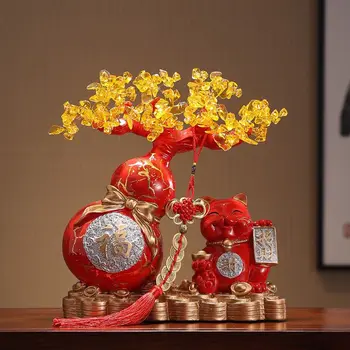 Zhaocai cat decoration home украшение гостиной креативная тыква-копилка Wangcai tree подарок на новоселье