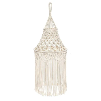 Абажур из скандинавского гобелена Макраме, подвесной светильник в стиле Бохо, Потолочный подвесной светильник для дома, спальни, Декоративный
