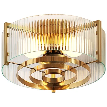 Американский роскошный дизайнер Galss Потолочные светильники Atmosphere E27 Светодиодные светильники для спальни, столовой, коридора, ресторана, балкона, кафе