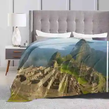 Архитектура Долины Инка Мачу-Пикчу Перу, Южная Америка, креативный дизайн, Легкое Тонкое Мягкое фланелевое одеяло Долины Инка