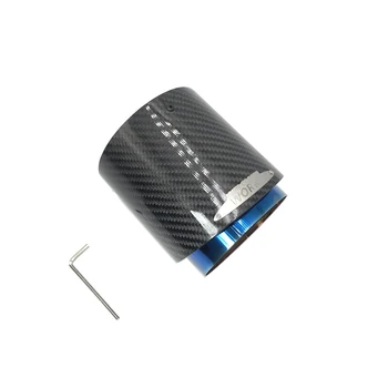 Бесплатная Доставка JCW Сгоревший Синий + Черный Карбоновый Наконечник Глушителя для Mini Cooper R55 R56 R57 R58 R59 R60 R61 F54 F55 F56 F57 F60