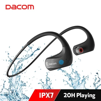 Беспроводные наушники Dacom Athlete для занятий спортом IPX7, водонепроницаемые Bluetooth-наушники AAC с микрофоном для Xiaomi Huawei iphone
