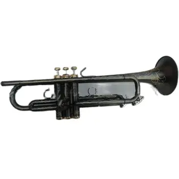 Высококачественная труба Bb Си бемоль tritone труба духовой инструмент с твердым футляром, мундштуком, тканью и перчатками, матовый
