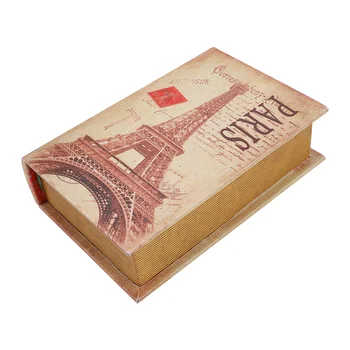 Декоративная коробка для хранения книг Коробка для книг для ювелирных изделий, брелок для хобби, подарок на память, денежное письмо, фото (размер башни белый)