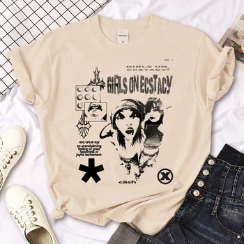Женская футболка Y2k, дизайнерский топ Y2K harajuku, забавная одежда с комиксами для девочек