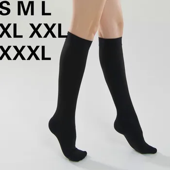 Женские утягивающие носки средней плотности с противовенозной медицинской функцией Эластичные медицинские носки для поддержки икр 23-32 мм рт.ст. с градуировкой