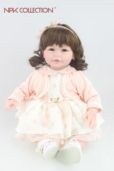 Красивая кукла с кудряшками, дизайн волос, Возрожденная кукла-малышка, милая куколка, фестивальные подарочные игрушки для друзей