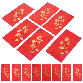 Красные конверты Креативный Хунбао, китайский Новый Год, День Рождения, Красный подарочный конверт, Год Дракона, Удачи, денежные конверты