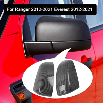 Крышка корпуса зеркала заднего вида из углеродного волокна -крышка зеркала боковой двери для Ford Ranger/ Everest 2012-2021