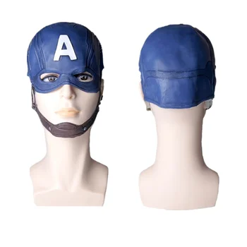 Латексная Ролевая маска Капитана Америки, Маска Супергероя из Аниме Для взрослых На Хэллоуин, Коллекция подарочных изделий