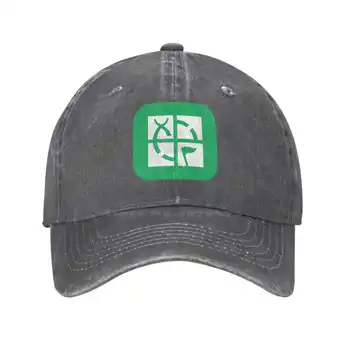 Логотип геокэшинга Модная качественная джинсовая кепка Вязаная шапка бейсболка