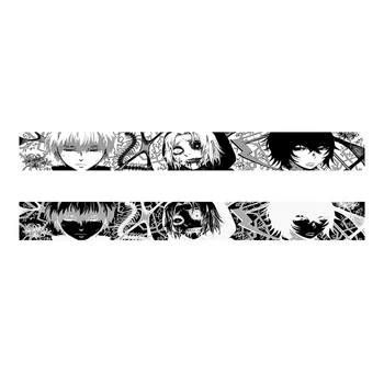 Модные креативные кандалы из японского аниме, вязаный женский шарф, мужской зимний шарф, фартук, черная кисточка, светящийся Y2K Kpop, готический