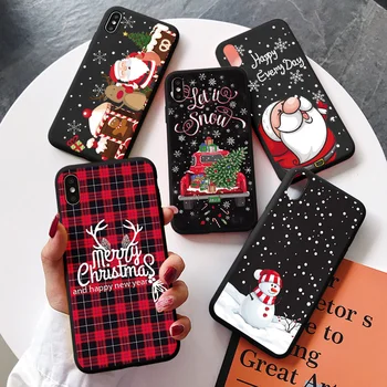 Мультяшный Чехол с Санта-Клаусом Для Xiaomi Redmi Note 11 11s 9A 10 9 8 7 A1 9T 12c 10c 10S Pro Max 8T 9s 9C NFC K40 K20 Рождественский Чехол