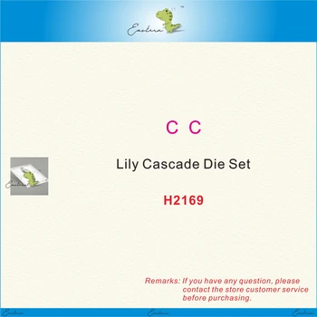 Набор штампов Lily Cascade, штампы для резки металла, 2023 новая форма для поделок, Изготовление бумаги для скрапбукинга, трафаретная печать