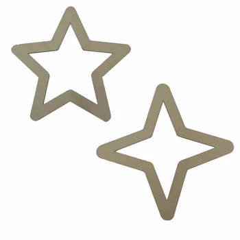 Незаконченные заготовки в форме деревянной звезды Вырезанные лазером деревянные вырезы Украшения Декор вечеринки для проекта ручной работы 