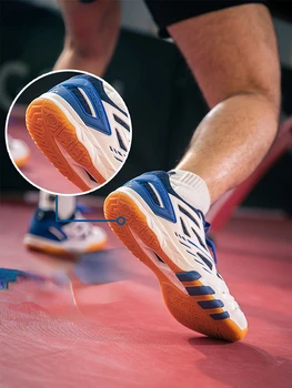 Новая обувь для настольного тенниса, Мужские и Женские Спортивные кроссовки из EVA резины, обувь для бадминтона, Дышащая Обувь для бега 560I
