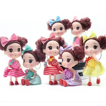 Новинка, 12-сантиметровое пластиковое мини-боди, Длинные Волосы, Детские Игрушки-куклы, Принцесса, Подарок на День Рождения, Модный подарок для девочек