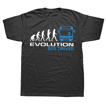Новинка, футболки Awesome Evolution Bus Driver, графическая уличная одежда, подарки на день рождения с коротким рукавом, футболка в летнем стиле, мужская одежда