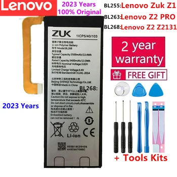 Новый 100% Оригинальный Аккумулятор для Lenovo Zuk BL263 Z2 PRO/BL255 Z1/BL268 Z2 Z2131 Аккумулятор Для Мобильного Телефона + Подарочные Инструменты + Наклейки