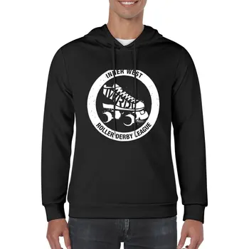 Новый внутренний логотип West Roller Derby League, пуловер с капюшоном, графические футболки, мужская дизайнерская одежда, осенняя уличная одежда, мужская толстовка