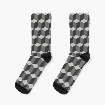 Носки MC Escher cubes, чулки с подогревом, мужские спортивные и развлекательные детские дизайнерские мужские носки, женские