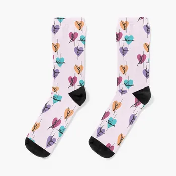 Носки для танцев на шесте, нескользящие футбольные чулки, носки с героями мультфильмов, забавные подарочные носки, женские мужские носки
