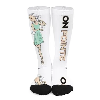 Носки для танцовщиц на пуантах, мультяшные носки, милые носки, подарок для мужчин, носки для женщин