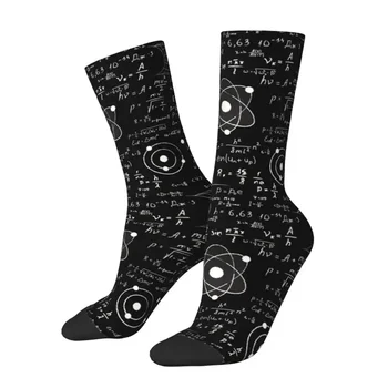 Носки для учителя математики в стиле харадзюку, женские мужские теплые спортивные носки с 3D-печатью, наука физика
