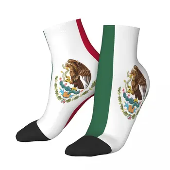 Носки с флагом Мексики, короткие уникальные повседневные дышащие носки до щиколоток для взрослых