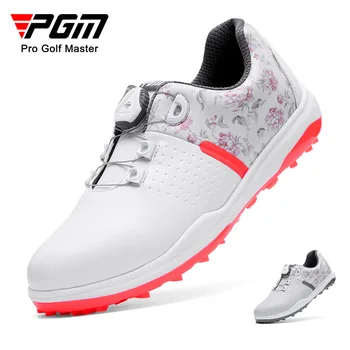 Обувь для гольфа PGM, женская обувь, кроссовки с защитой от бокового скольжения, кружевная обувь с ручкой