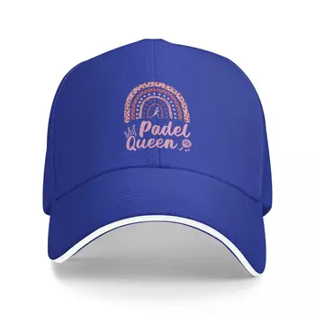 Падель Королева Леопард Радуга Женская Бейсболка Для Игроков В Паддл-Теннис Военная Тактическая Кепка Большого Размера Шляпа Шляпы Для Женщин Мужские