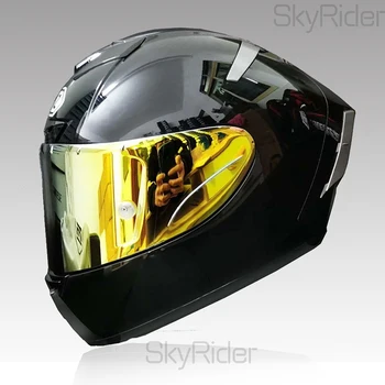 Полнолицевый мотоциклетный шлем X14 глянцевый черный Для езды по мотокроссу Шлем для мотоциклета Casco De Motocicleta
