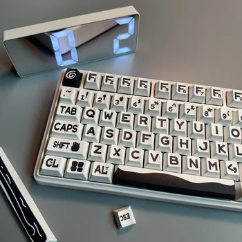 Профиль Личности с Черной Буквой Custom Pbt Keycaps Сублимационные Колпачки для Ключей Cherry Mx Mechanical Keyboard Key Cap