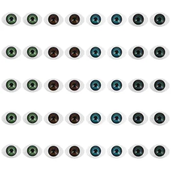 Реалистичные Глаза 20 Пар Декора Для Вечеринок Глазные Яблоки Куклы Для Изготовления Глазных Шариков Реквизит Ужасов
