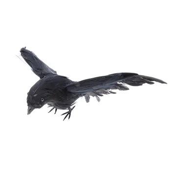Реалистичный реквизит для ворон, черные летающие птицы, реквизит для жуткой вечеринки на открытом воздухе