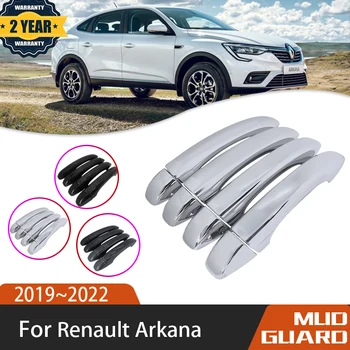 Роскошная Хромированная Наружная Дверная Ручка Для Renault Arkana Samsung XM3 Megane Conquest 2019 ~ 2022 2020 Автомобильные Аксессуары