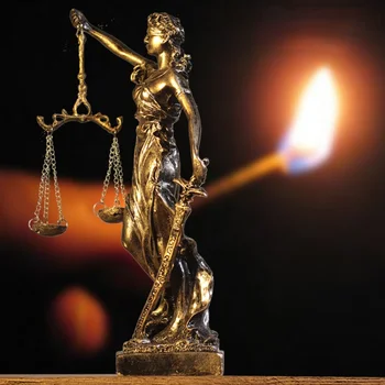 Скульптура Древнегреческой Богини правосудия, Статуя Ангелов из смолы, Украшение для рабочего стола, Офиса, дома, Подарок