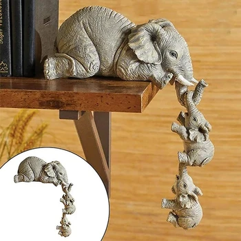 Слон подвесной маленький слоник изделия ручной работы из смолы украшения для мебели украшения для дома аксессуары для дома аксессуары для дома